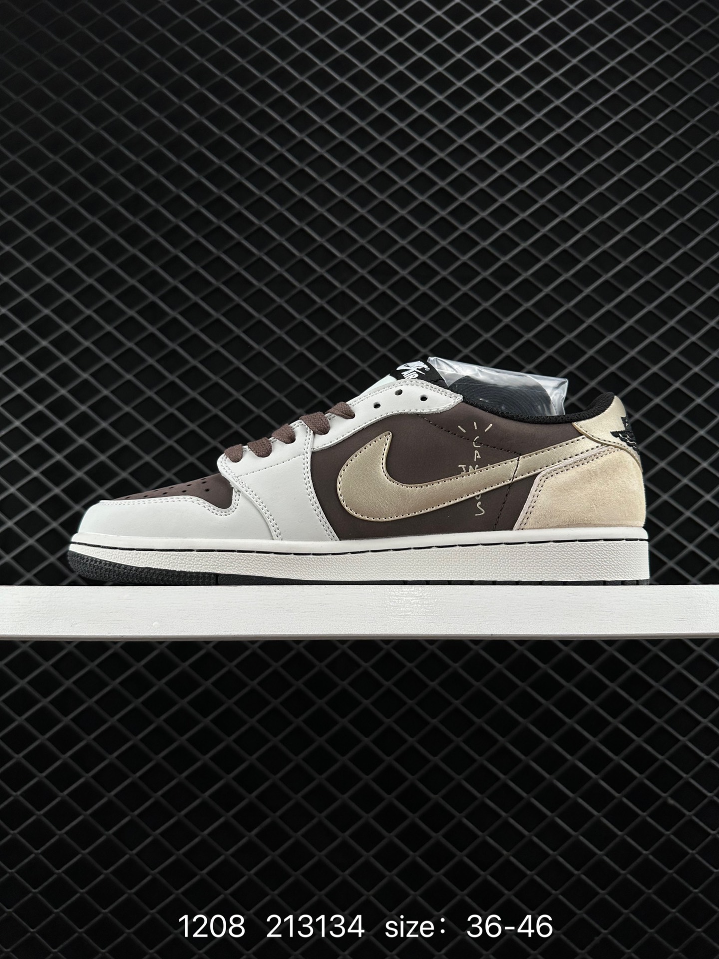 fragment design x Travis Scott x Nike Air Jordan 1 Low OG SP”Black/Green Toe“